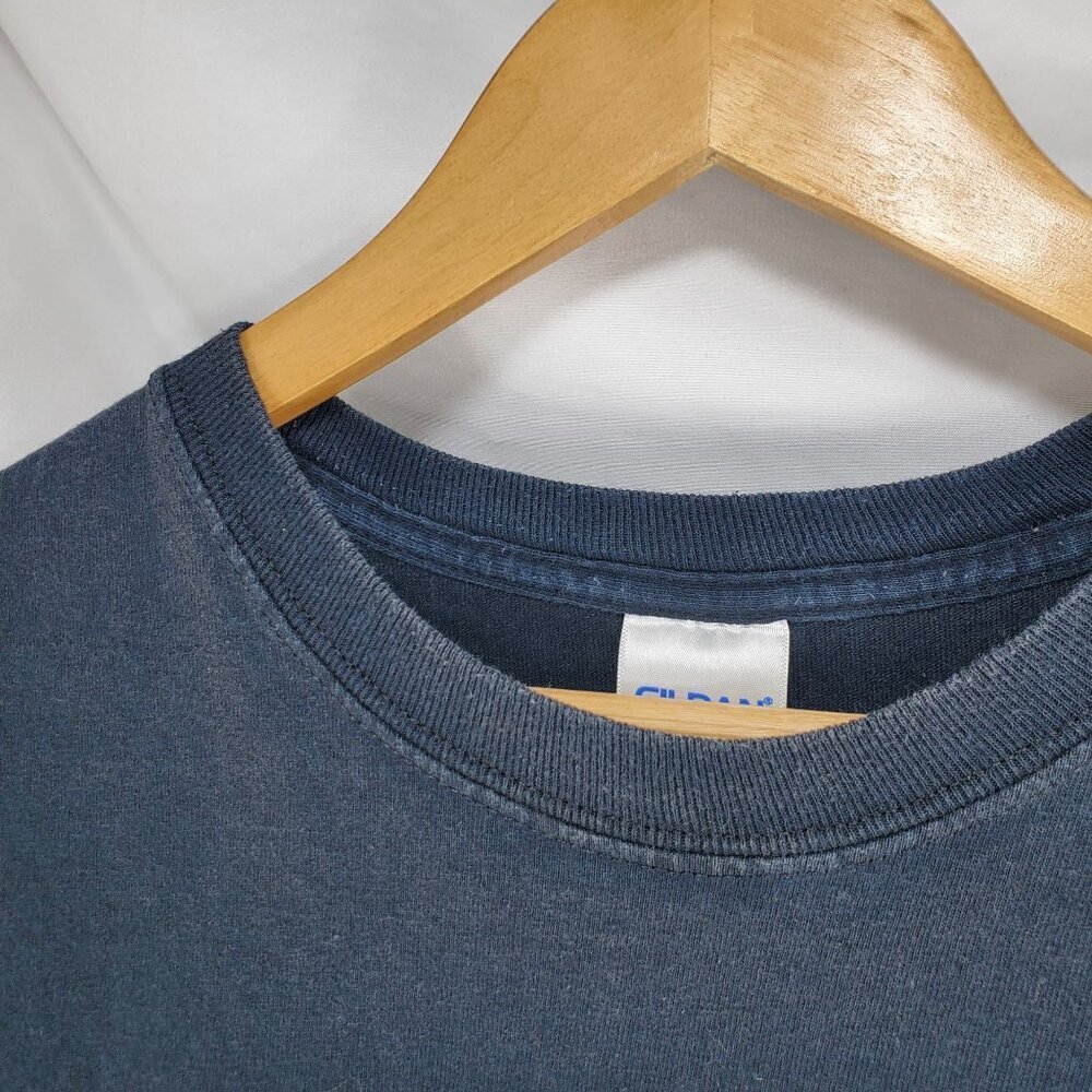 Gildan Men's Blue Pullover T-Shirt Postal Worker Graphic Long Sleeve Sz XL (C-4) - Picture 5 of 11